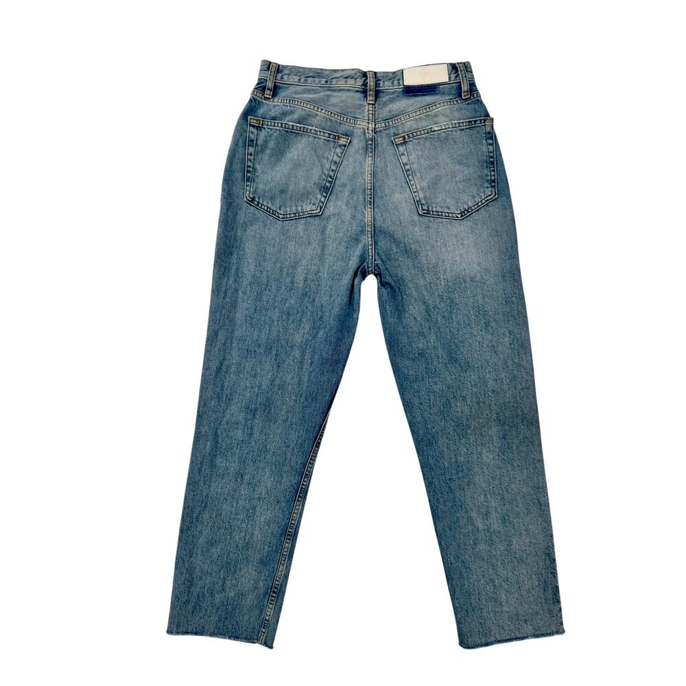 RE/DONE 70s Stove Pipe Jeans Women's 29 Straight Leg Retro Festival Boho 90s Raw - Picture 3 of 16